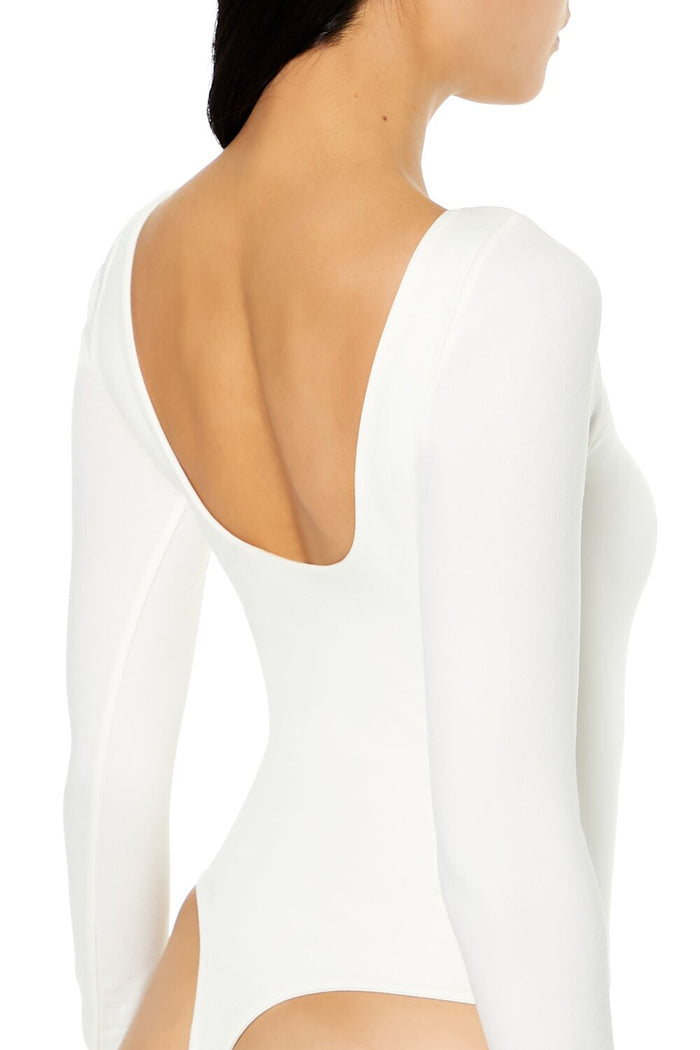 Seamless Open-Back Thong Bodysuit