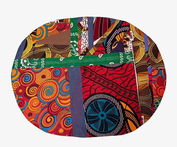 Set 7 Oval Placemats 4 Patchwork