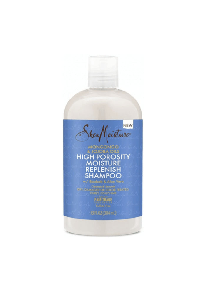 Shea Moisture High Porosity Shampoo 384ml – Diepe Reiniging en Hydratatie voor Hoog Poreus Haar