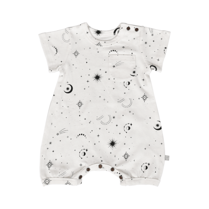 Baby short sleeve romper | celestial finn + emma