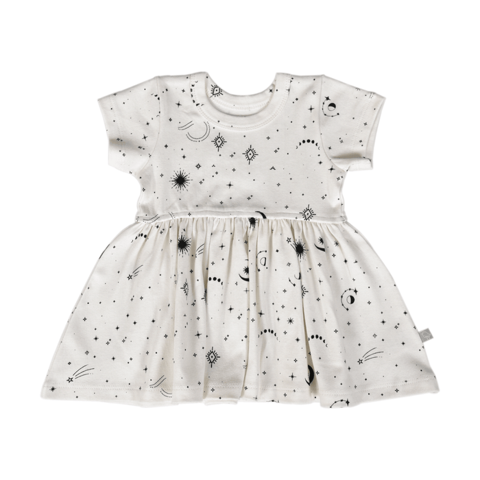 Baby short sleeve twirl dress | celestial finn + emma