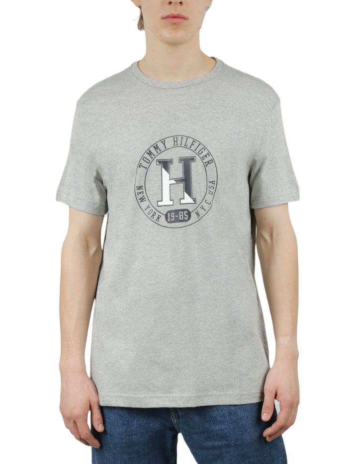 Short Sleeves Cotton Graphic Crew Neck