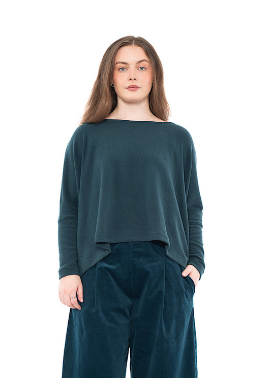 SIGNATURE COTTON-FLEECE KIRA PULLOVER