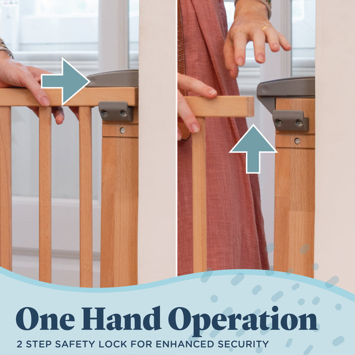 SizeWise™ Hardware Mounted Gate - Baby Delight