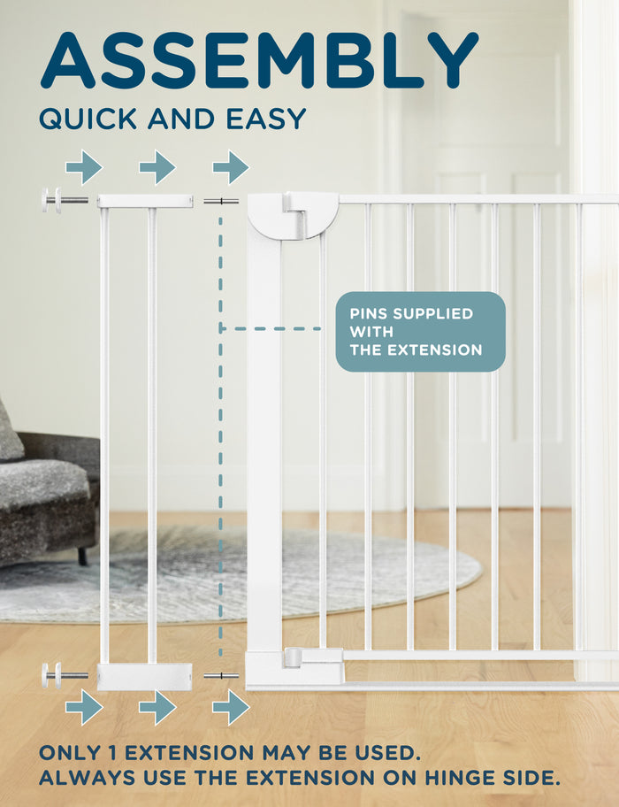 SizeWise™ Metal Pressure Mounted Extension - Baby Delight
