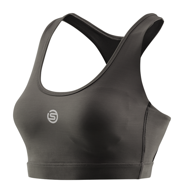 SKINS Women's Activewear Active Bra 3-Series - Charcoal