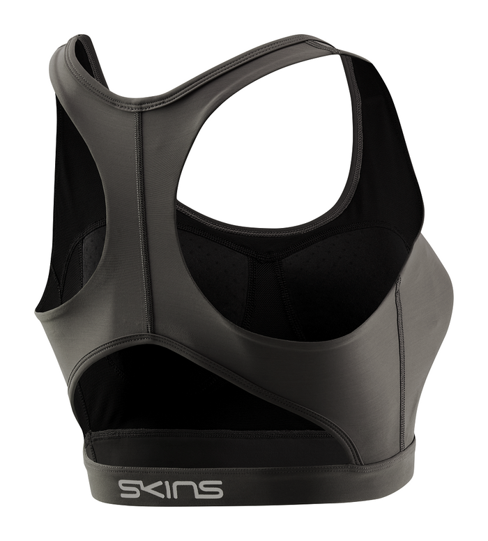 SKINS Women's Activewear Active Bra 3-Series - Charcoal