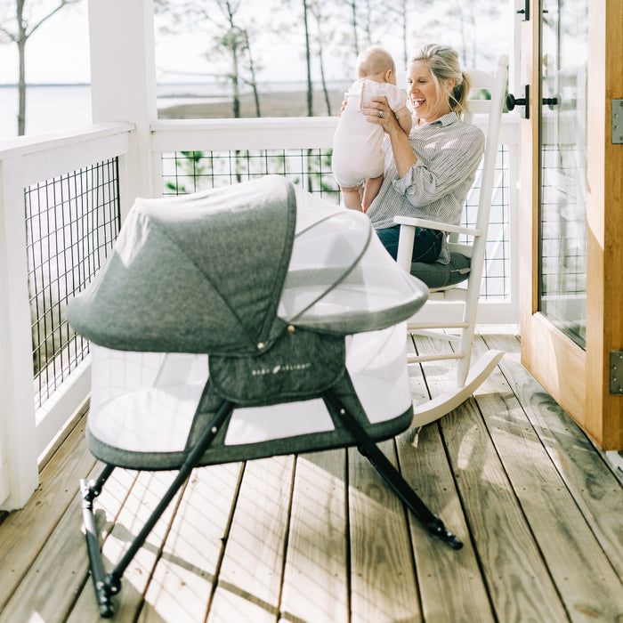 Slumber Deluxe Portable Rocking Bassinet - Baby Delight