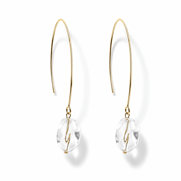 Small Stone Drop Earrings