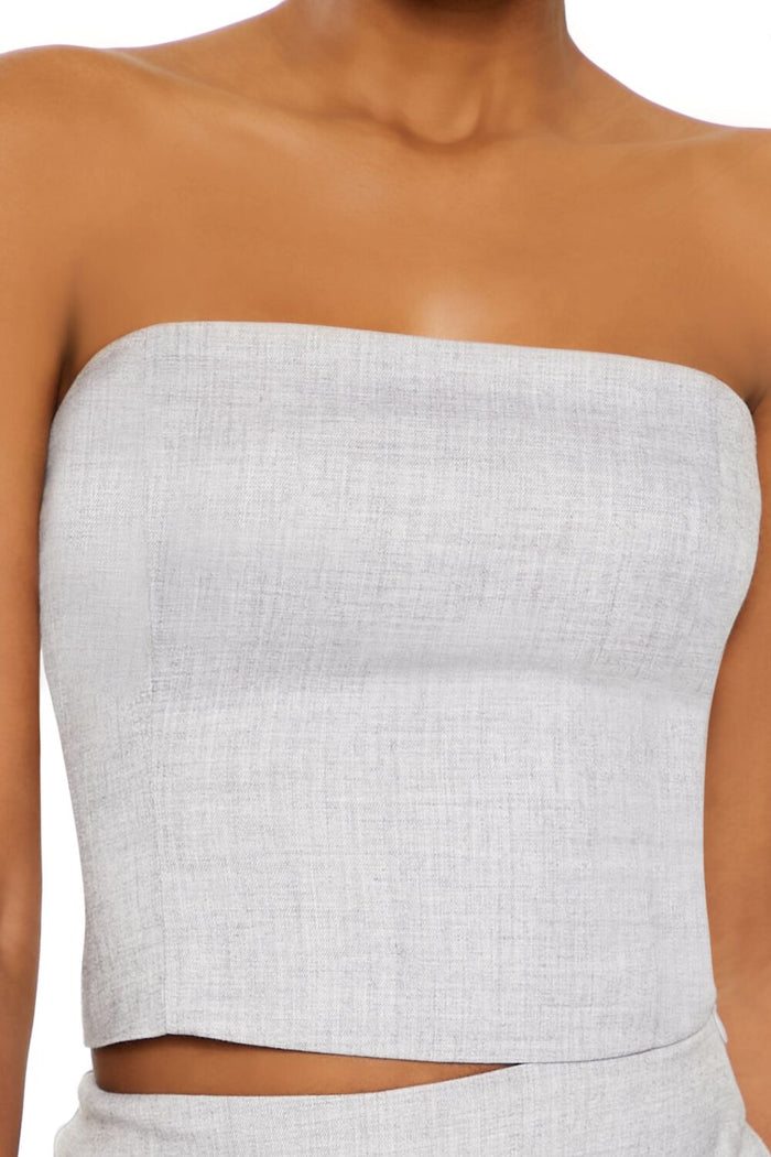 Smocked Tube Crop Top