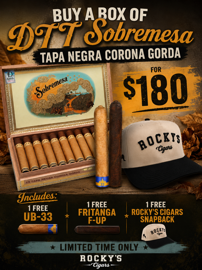 Sobremesa Tapa Negra Corona Gorda