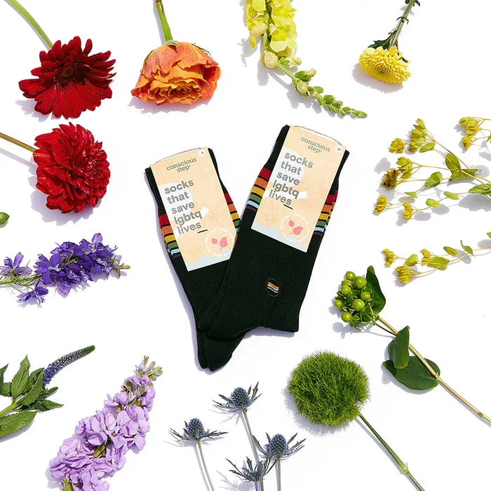 Socks that Save LGBTQ Lives (Select from 9 Designs)