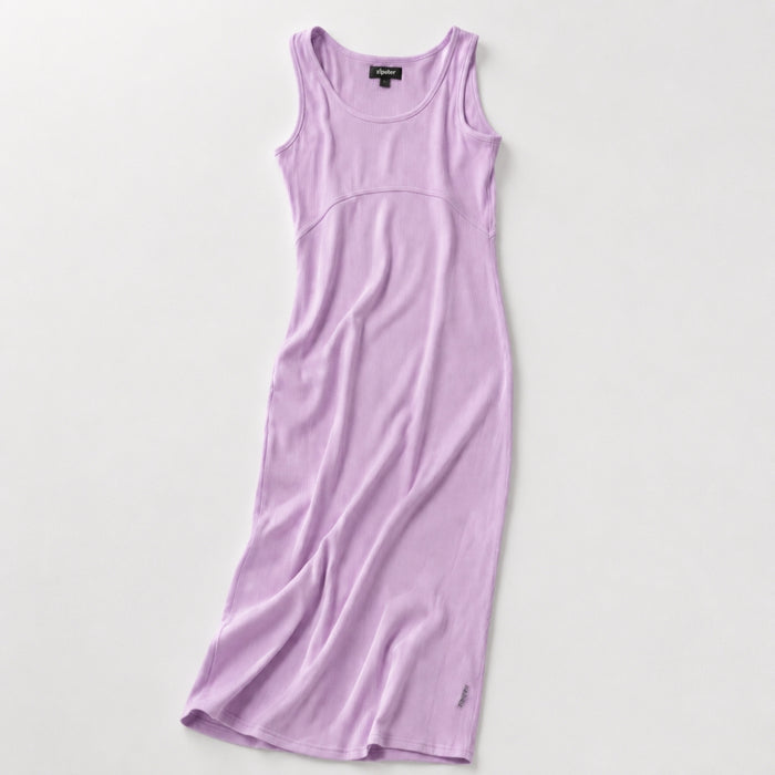 St Tropez Ribbed Breastfeeding Dress Lilac