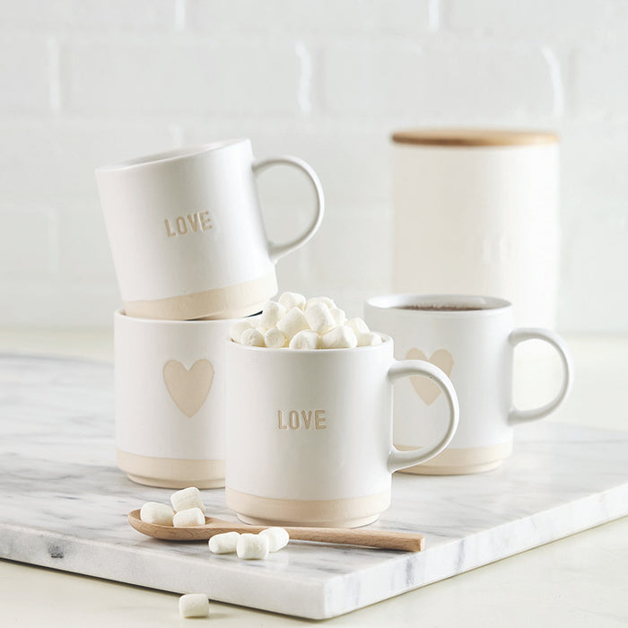 Stackable Mugs - Love/Heart