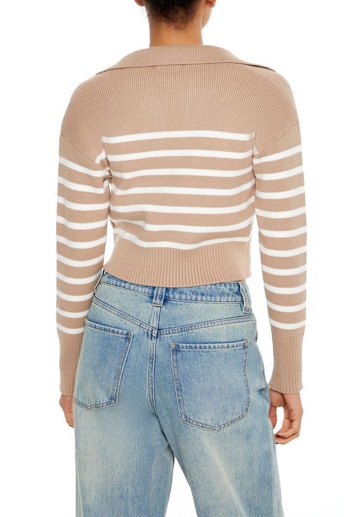 Striped Cropped Sweater