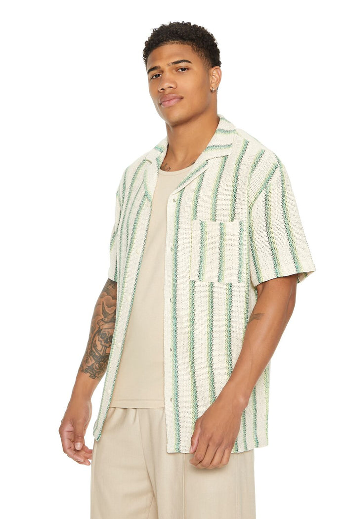 Striped Patch Pocket Shirt