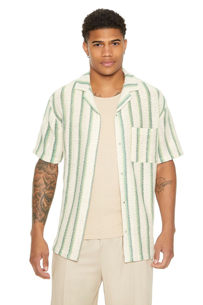 Striped Patch Pocket Shirt