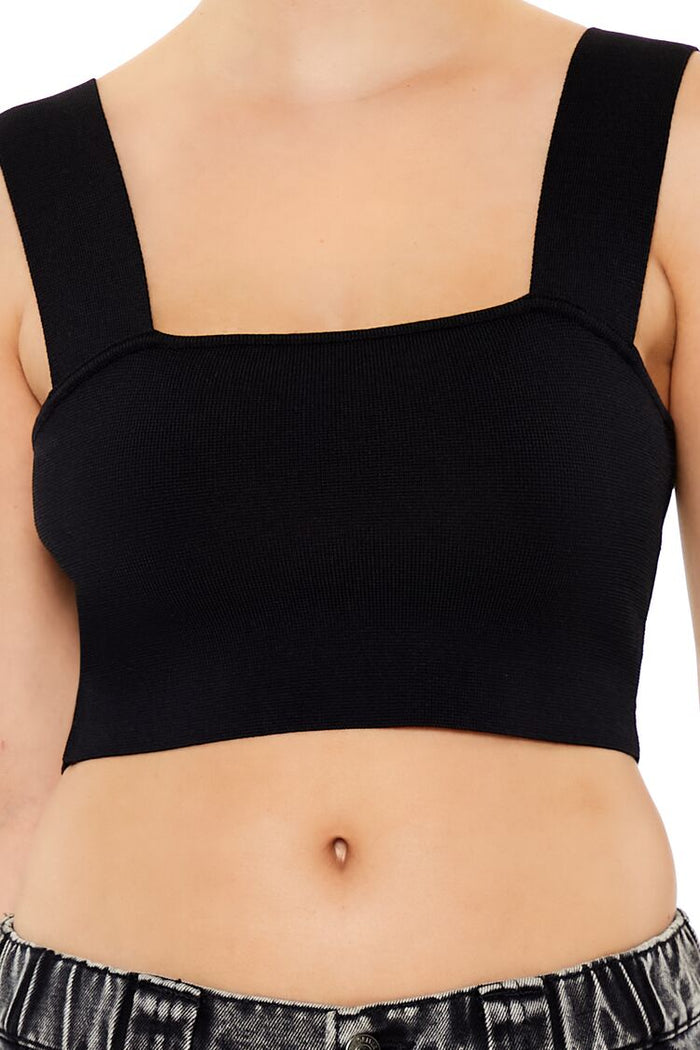 Sweater-Knit Crop Top