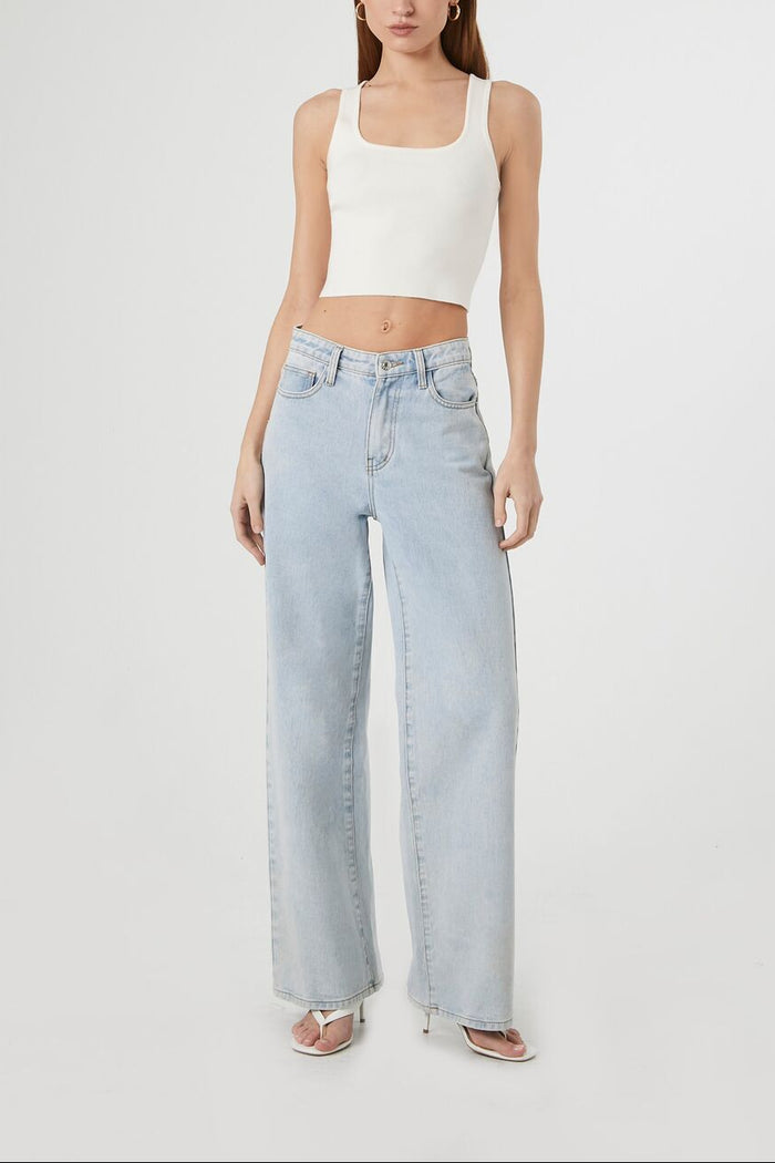 Sweater-Knit Cutout Tank Top