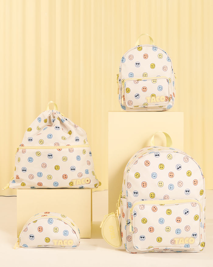 121248-21-TACOSMILEYSBACKPACK-08-Taco Smiley Print Back-to-School Bundle-Kids Backpacks | Accessories-Yellow Shoes-Yellow Shoes