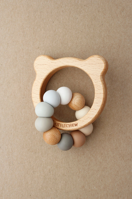 Baby Teddy Teether - Iris littleCHEW
