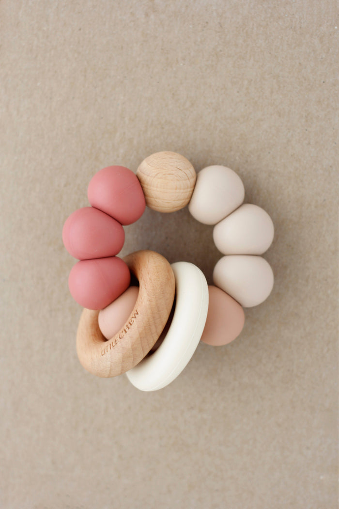 Baby Teether  - Roy | Maroon littleCHEW