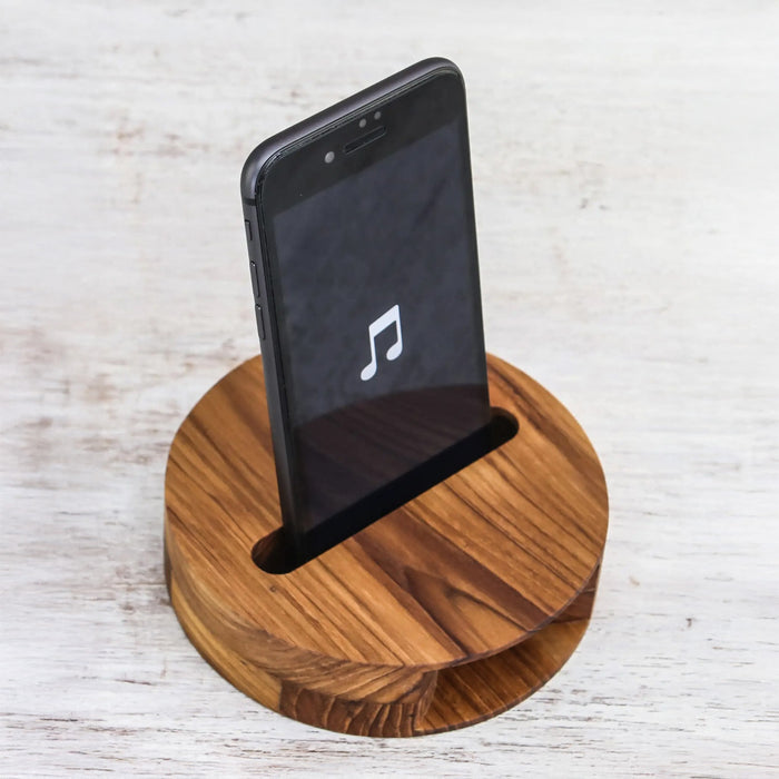 Thai Teakwood Phone Speaker