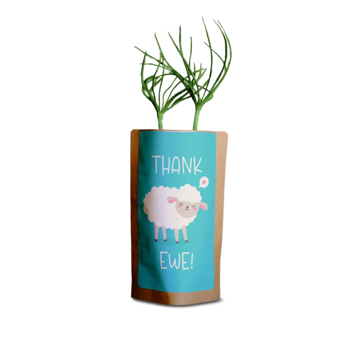 Thank 'Ewe' Card Tree Gift + We Plant 10 More Trees