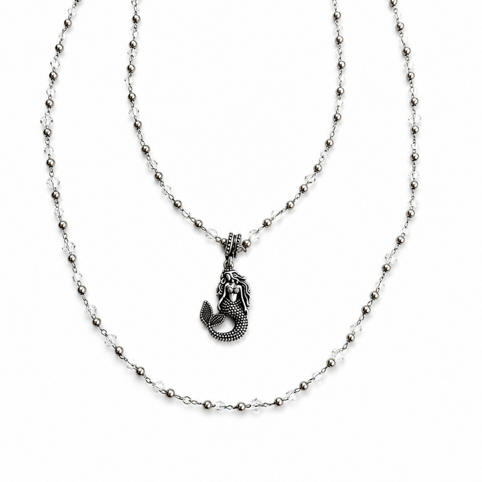 The Best Is Yet To Come Mermaid Crystal Dainty Necklace