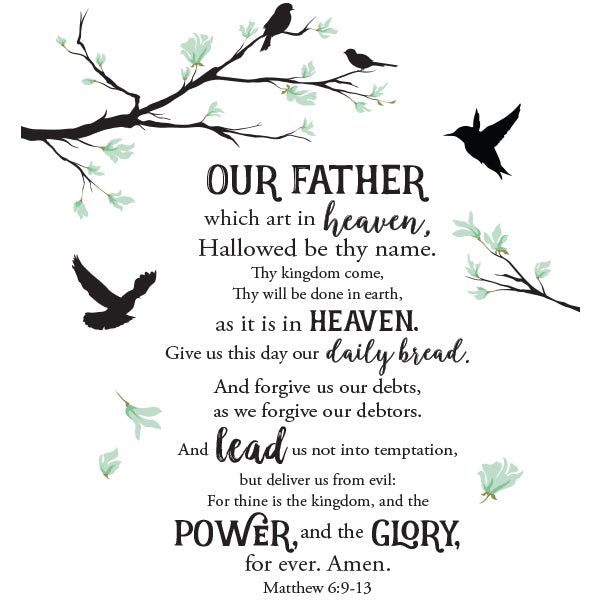 The Lord's Prayer Wall Decal
