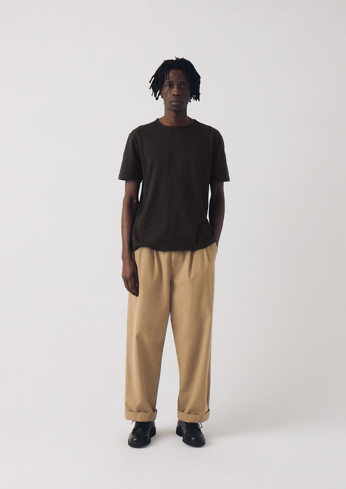 Theo Organic Cotton Short Sleeve Tee | Carbon Black