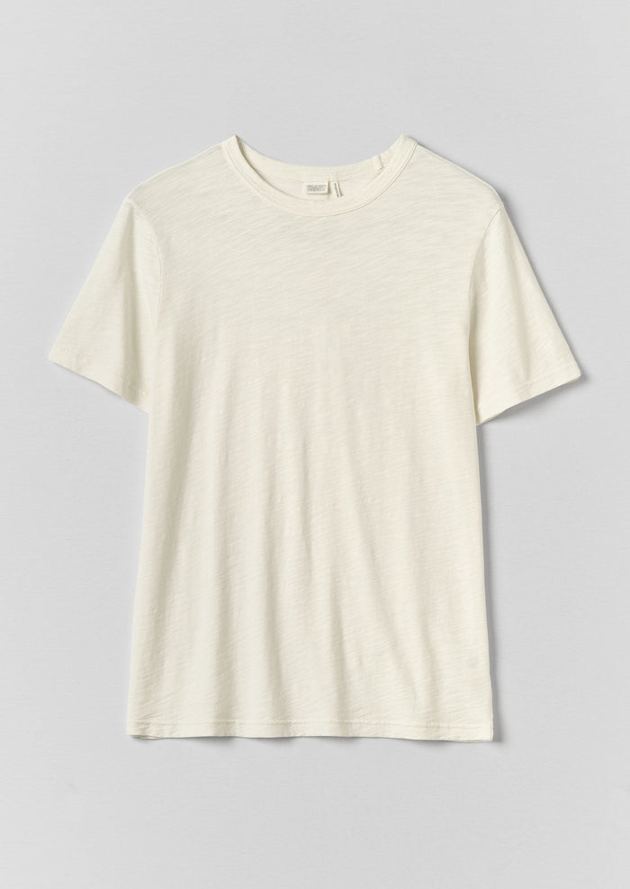 Theo Organic Cotton Short Sleeve Tee | Chalk
