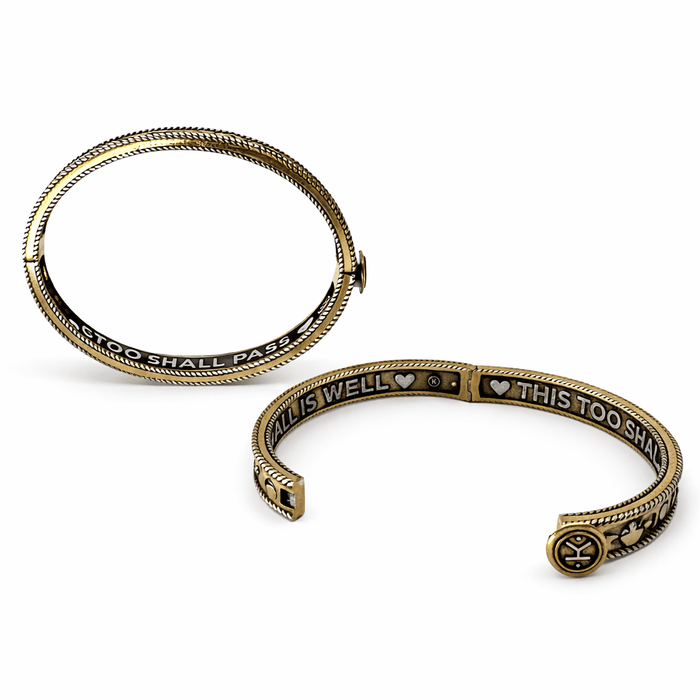 This Too Shall Pass All is Well Bangle Bracelet