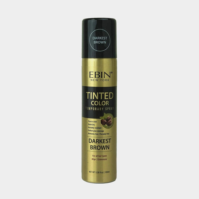 TINTED COLOR TEMPORARY SPRAY 3.38OZ(100ML): JET BLACK