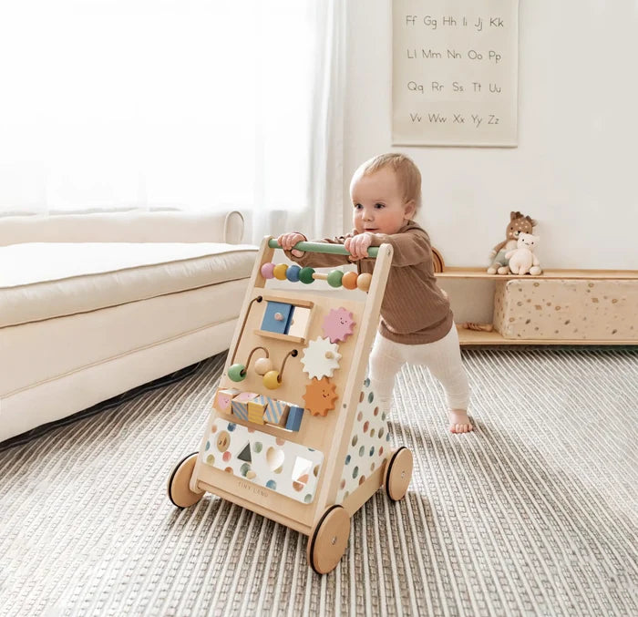 Baby Tiny Land® Versatile Natural Wooden Baby Walker Tiny Land INC
