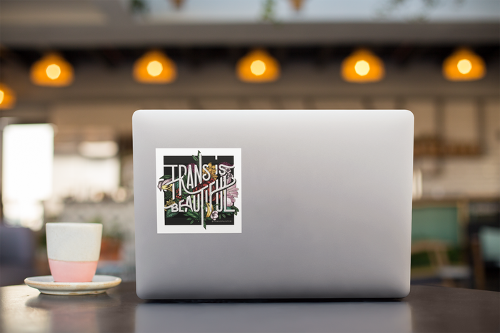 Trans is Beautiful Sticker | Transgender Pride Stickers Set