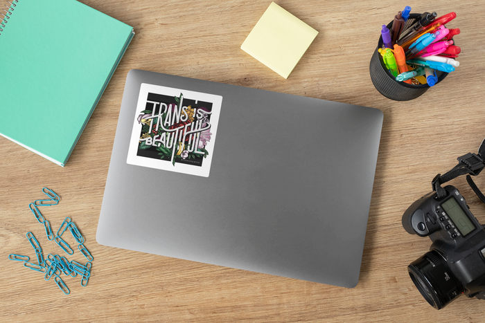 Trans is Beautiful Sticker | Transgender Pride Stickers Set