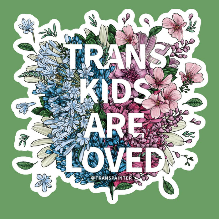 Trans Kids Are Loved Decal | Transgender Stickers