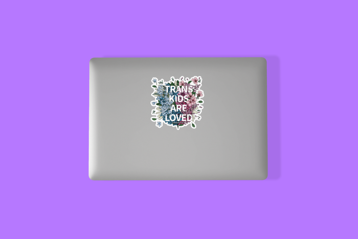 Trans Kids Are Loved Decal | Transgender Stickers