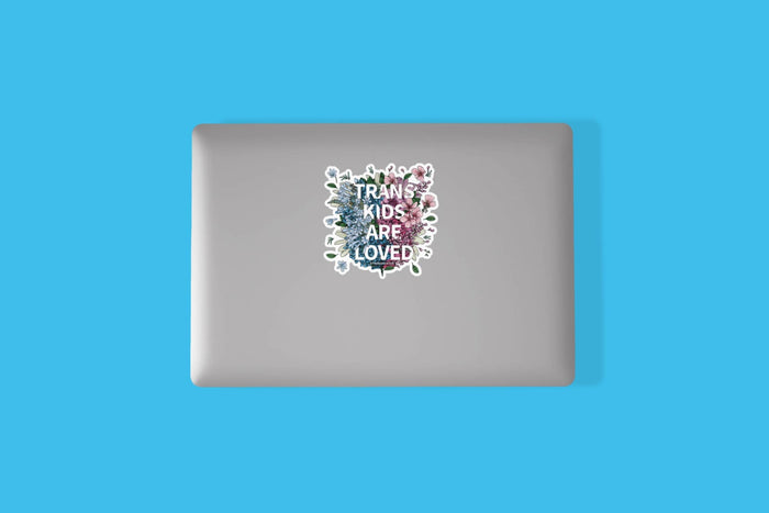 Trans Kids Are Loved Decal | Transgender Stickers