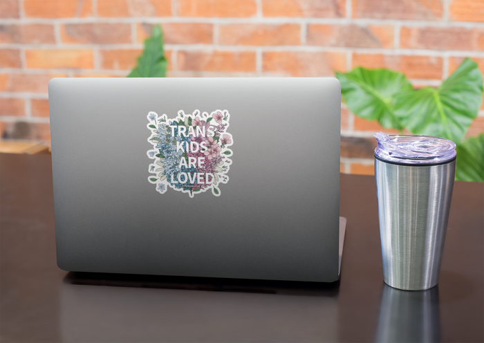 Trans Kids Are Loved Decal | Transgender Stickers