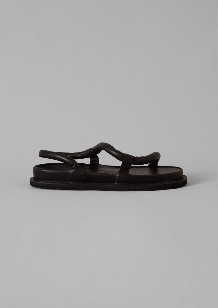 Trippen ZigZag Leather Sandals | Black