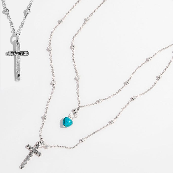 Trust Cross Dainty Necklace