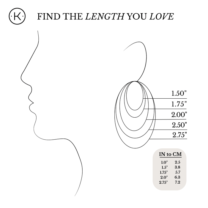Drop Earring Size Guide