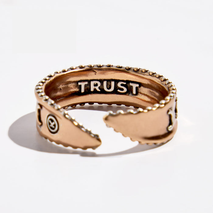 Trust Moon Phase Adjustable Ring