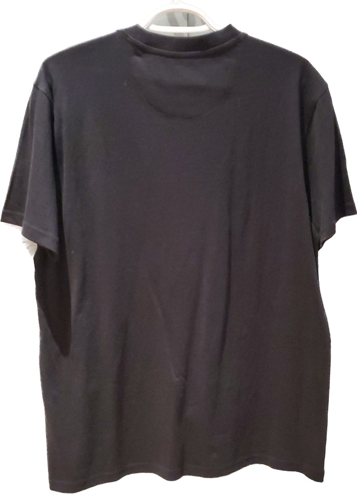 Tshirt kangol noir avec couture a lavant