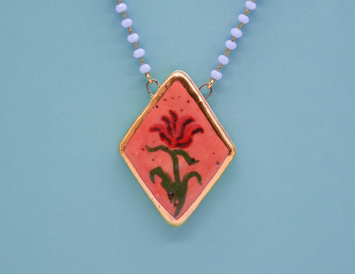 Tulip Portrait Necklace