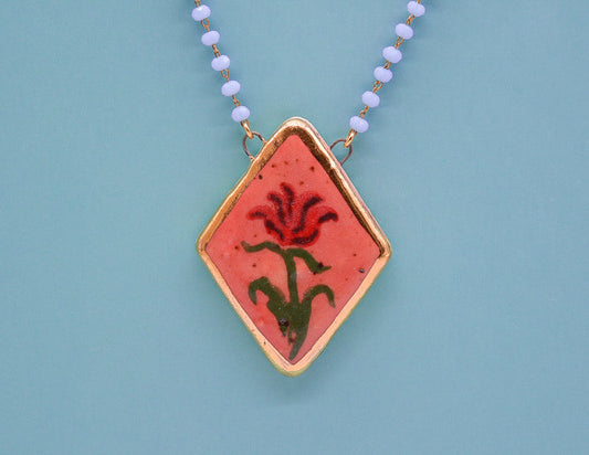 Tulip Portrait Necklace