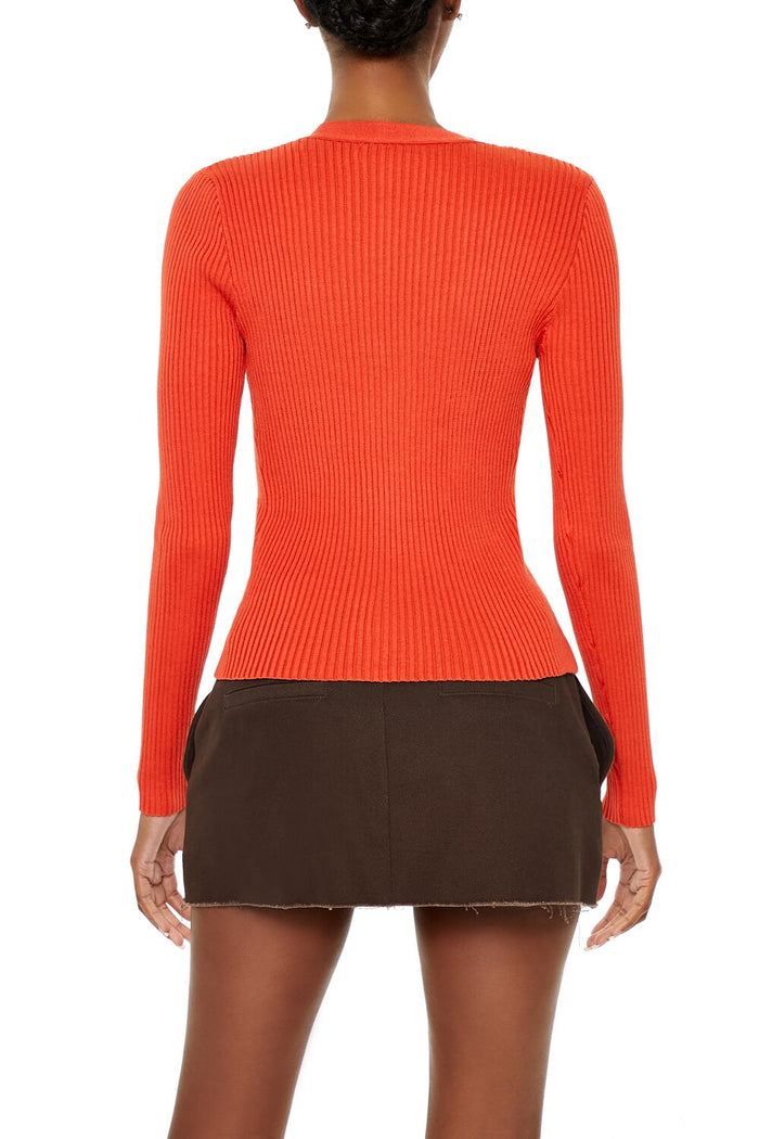Twisted Split-Hem Sweater