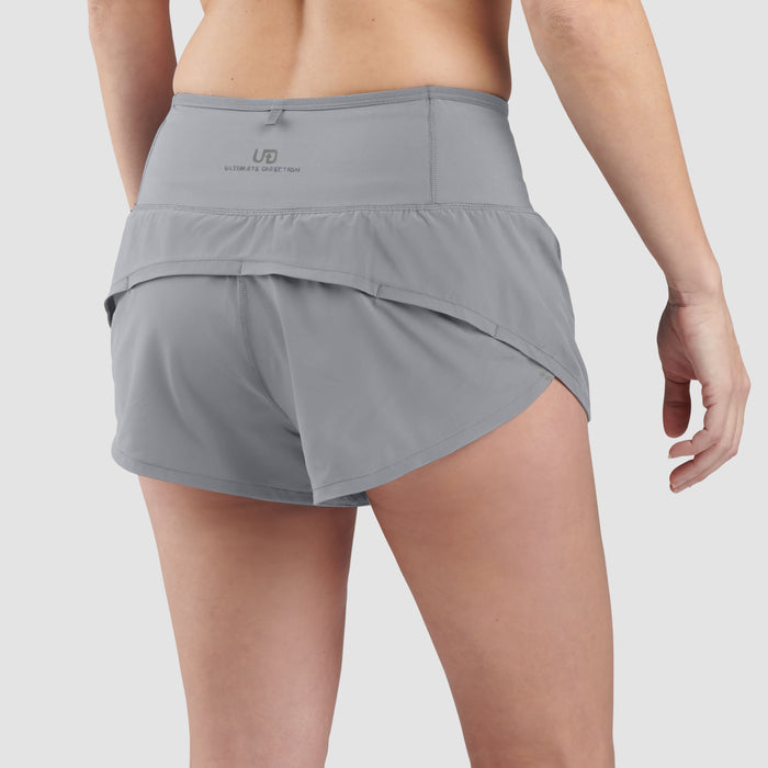 Ultimate Direction Women's Velum Short 2.5"- Gray